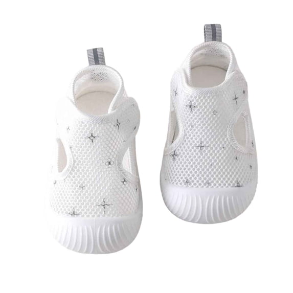 GPOECD Toddler Walking Shoes Summer Arrival Baby Walking Shoes Mesh Soft Sole Unisex for 1-3 Years Breathable Mesh Shoes for Boys Black,15