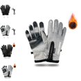 thumbnail image 1 of GPOECD Winter Gloves Windproof Fleece Lined With Zipper Skiing Snowboarding Motorcycle Riding Touchscreen Compatible, 1 of 5