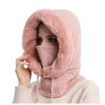 thumbnail image 1 of GPOECD Winter Hat with Face Mask Warm Cold-Proof Ski Hood and Neck Gaiter for Outdoor Riding and Activities Z04_Pink,One Size, 1 of 4