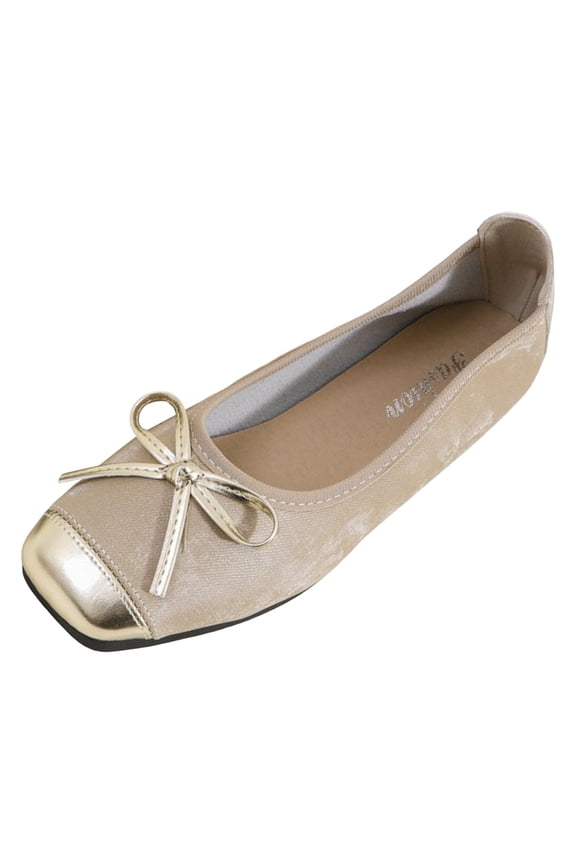 Women Shoes Casual Fashionable French Square Toe Shallow Mouth Flat Sole Soft Soled Mary Jane Shoes for Women Womens Shoes Beige,37