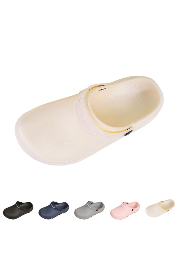 Women Slippers Garden Clogs Rubber Shoes Lightweight Summer Slipon Sandals for Women 01_Yellow,6.5