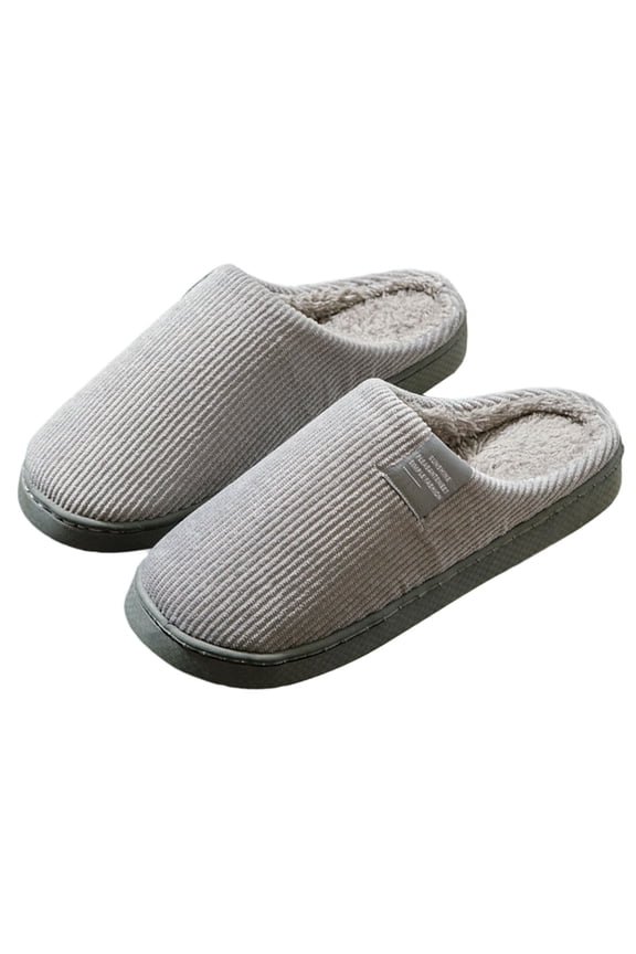 Women's Cozy Memory Foam Slippers Soft Indoor Outdoor Home Footwear Warm Comfy On Shoes For Winter Autumn Grey,6