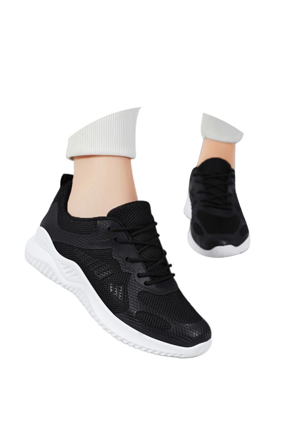 Women's Fashion Sneakers Comfortable Breathable Soft Sole Design Everyday Wear Style with Casual Pants and Dresses Ideal All Seasons Shoes for Women Black,36