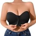 thumbnail image 1 of GPOECD Women's Plus Size Full Coverage Strapless Bra Multiway Convertible Underwire Support Comfortable Everyday Wear Black,XXXL, 1 of 9