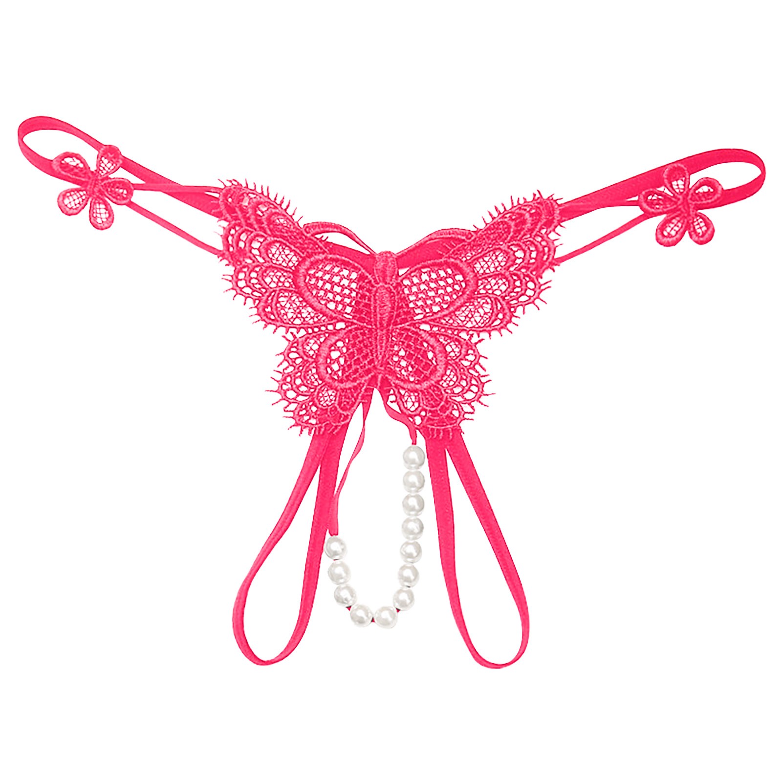 GPOECD Women s Underwear Sexy Embroidered Thong Low Waist Open Cut With 