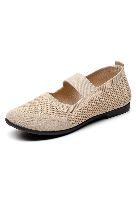 Womens Loafers Spring Summer Cloth Shoes Fashion Casual Fly Weaving Design Comfortable on Style for Women Womens Casual Shoes Beige,35