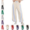 thumbnail image 1 of GPOECD Womens Pants Casual Loose Fit Drawstring Trousers with Contrast Side and Pockets Street Style Drawstring Pants Women, 1 of 8