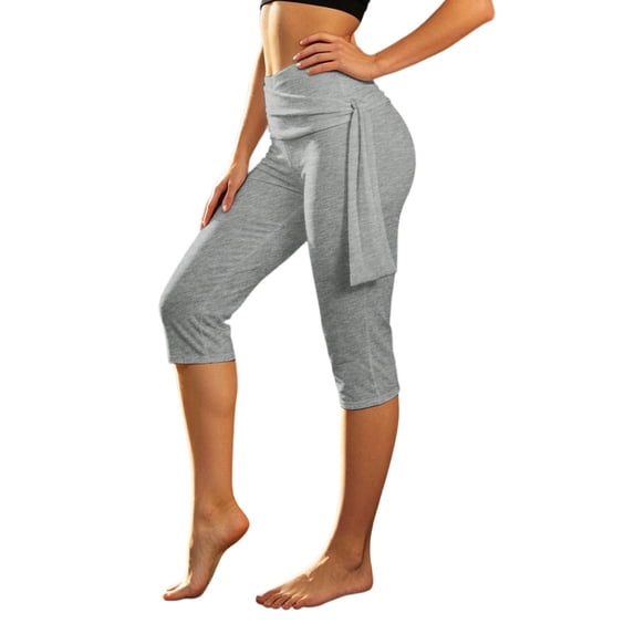GPOECD Womens Stretch Waistband Shorts 7 Inch Inseam Casual Legged Pants Comfortable Everyday Wear elastic waist shorts women Light Gray,L