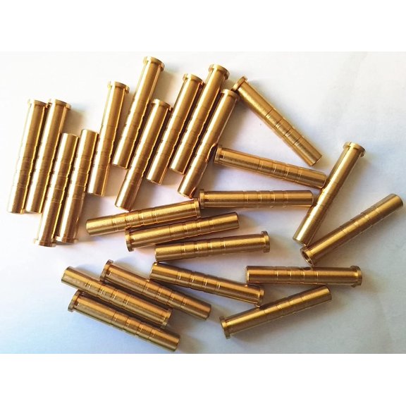 GPP Arrow Point Insert Brass Inserts for Copper Arrow Inserts .244/6.2mm,100 Gr, No Tail Hole,24 PK