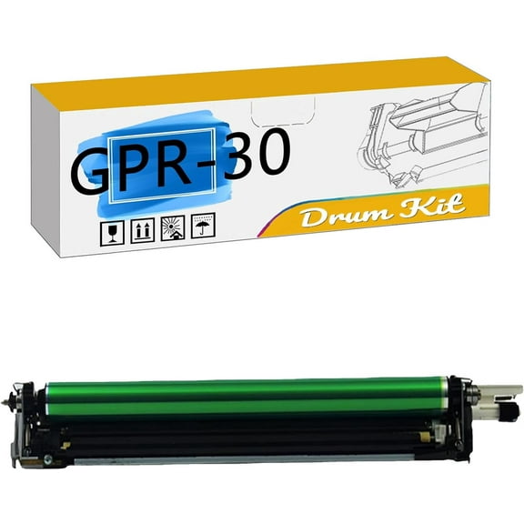 GPR-30 GPR30 Imaging Drum Kit, Compatible for Canon Image Runner Advance C5045 C5051 C5250 C5255 Printers【High Print Volume with Chip】