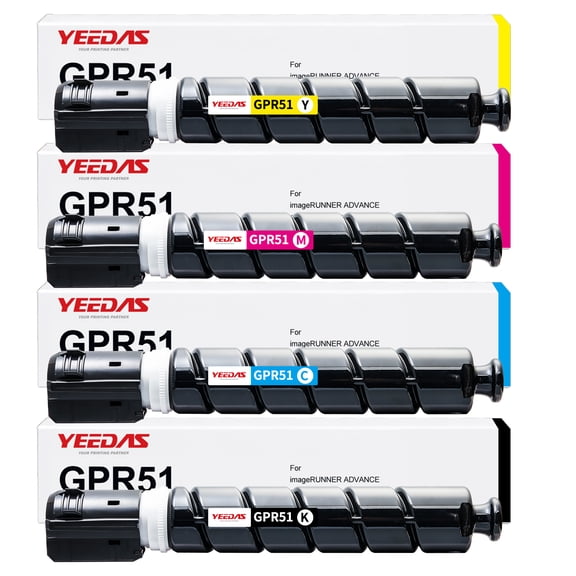 GPR-51 GPR51 Toner Cartridge Compatible for Canon ImageRunner Advance C250if C255if C350if C350p C355if Printer(4Pack)