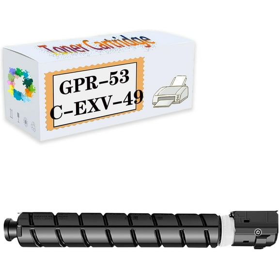 GPR-53 C-EXV-49 Toner Cartridges Compatible for Canon C3120L C3125 C3720 C3735 C3730 Printers --- High Capacity 5,300 Pages