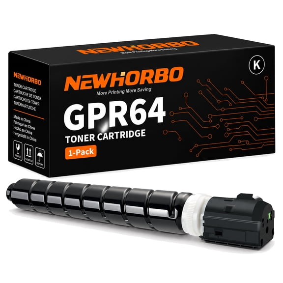 GPR64 Black Toner Cartridge 5141C003AA Replacement for Canon gpr64 ImageRUNNER Advance DX4825i 4835i 4845i Printer(1 Pack)