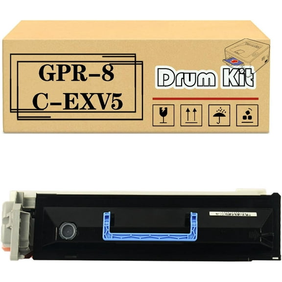 GPR-8 C-EXV5 Imaging Drum Kit, Compatible for Canon IR 155 165 200 IR1600 1600N 1610 1610F 2000 2010F Printers【High Print Volume with Chip】
