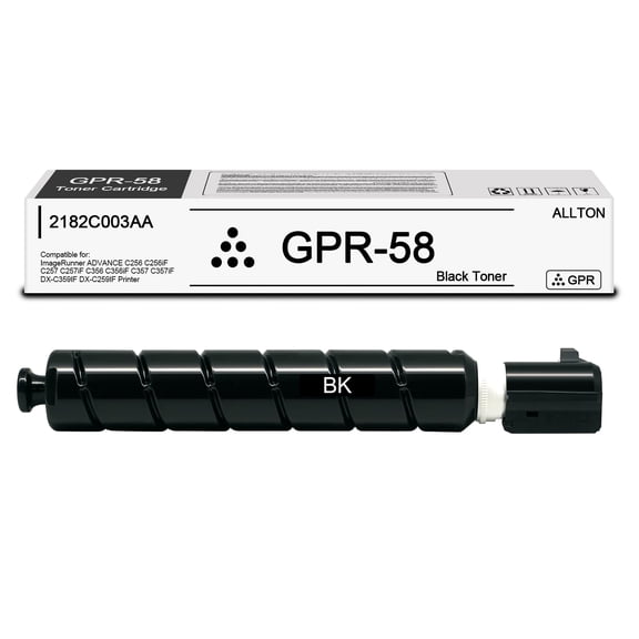 GPR58 GPR-58 Black Toner Cartridge Compatible Canon GPR-58 Toner Replacement for Canon ImageRunner Advance C256 C256iF C257 C257iF C356 C356iF C357 C357iF Printer(1-Pack)