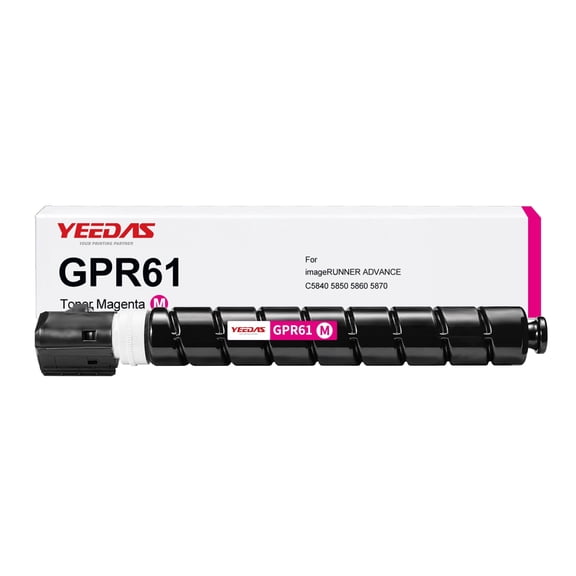 GPR61 GPR-61 Magenta Toner Cartridge Compatible with Canon Imagerunner Advance DX C5840i C5860i C5870i Printer(1 Pack)
