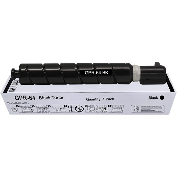 GPR64 GPR-64 Black Toner Cartridge Replacement for Canon GPR-64 Toner Cartridge Compatible for Canon ImageRunner Advance DX 4825 DX 4835 DX 4845 Printer