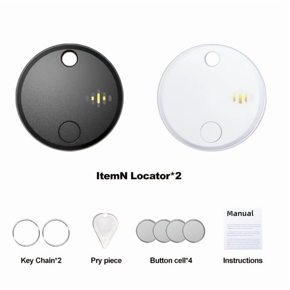 GPS Anti-Lost Tracker 4 Pack - Real-Time Locator for Vehicles, Luggage, Kids & Elderly, No Install, iOS/Android App, Global Coverage