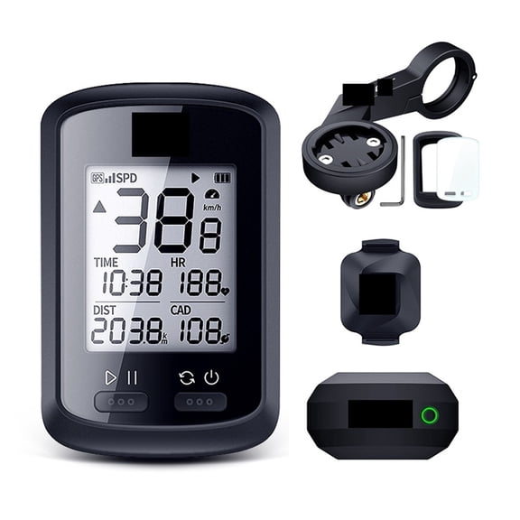 GPS Bike Cycyling Computer Waterproof IPX7 Bluetooth 4.0 ANT+ G PLUS Cadence Speed Heart Rate Backlight Speedomete