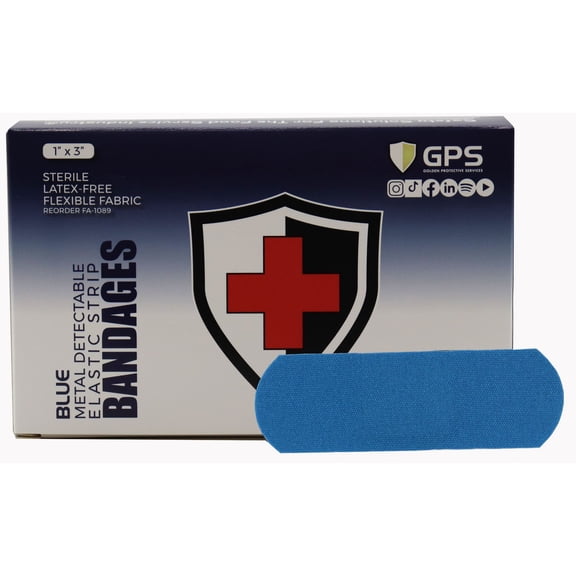 Blue Metal Detectable Bandages