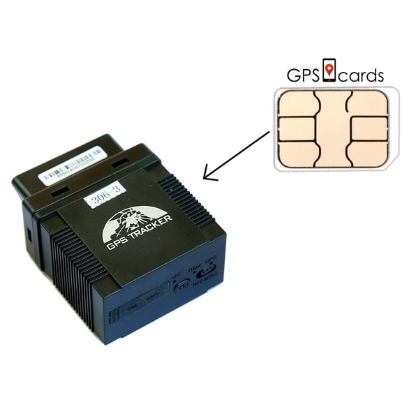 GPS Cards Comatible with ZEERKEER GPS Tracker / Phone App IOS and Android