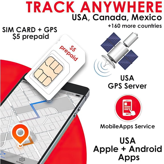 GPS Cards for GPS-405A with Unlimited Tracking with Global Coverage