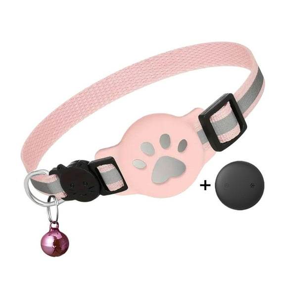 GPS Cat Tracker Collar, Real-Time Location Tracking with No Monthly Fee, Waterproof Pet Locator with Safety Elastic Buckle & Reflective Strip