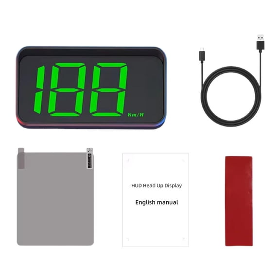 GPS Digital Speedometer Head Up Display for All Vehicles - Plug & Play, Built-in GPS + BEIDOU, Smooth Display, No Skip Speed