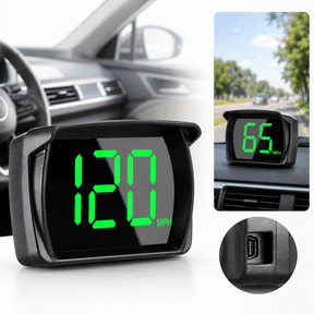 GPS Digital Speedometer MPH Plug & Play Head Up Display with Large LED Font for Cars, Trucks, Motorcycles, SUVs, Boats USB Powered Universal Vehicle Speed Meter Accessory