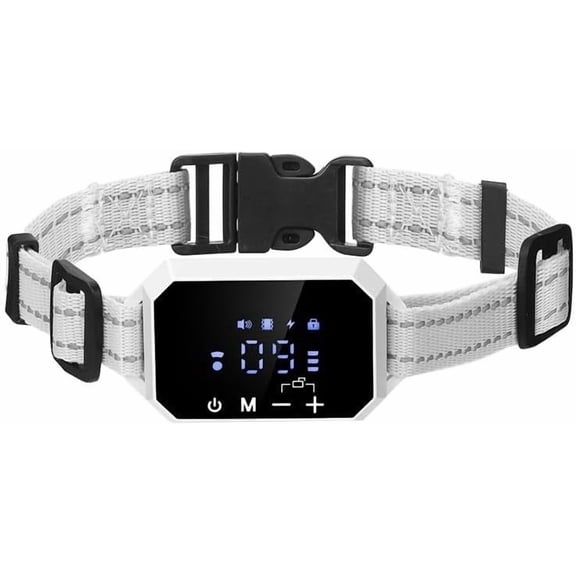 GPS Dog Fence Collar, Wireless Virtual Fence Training Collar for Dogs, Rechargeable Waterproof Dog Collar with LCD Screen and Adjustable Levels