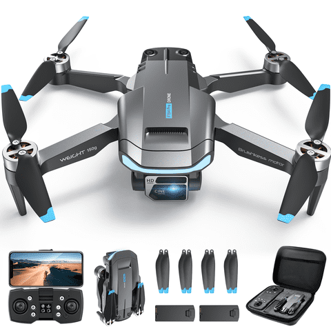 GPS Drone F194 with Camera for Adults 4K , AUOSHI Foldable Drone for Beginners with Auto Return Home, Optical Flow Positioning, Follow Me, Brushless Motor, 2 Batteries