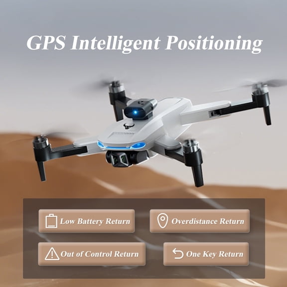 GPS Drone With HD Dual Cameras, Real-time Image Transmission, Stabilisation Gimbal, 360 Obstacle Avoidance, Optical Flow Hovering, Intelligent Follow, Trajectory Flight, One Key Take Off and Landing
