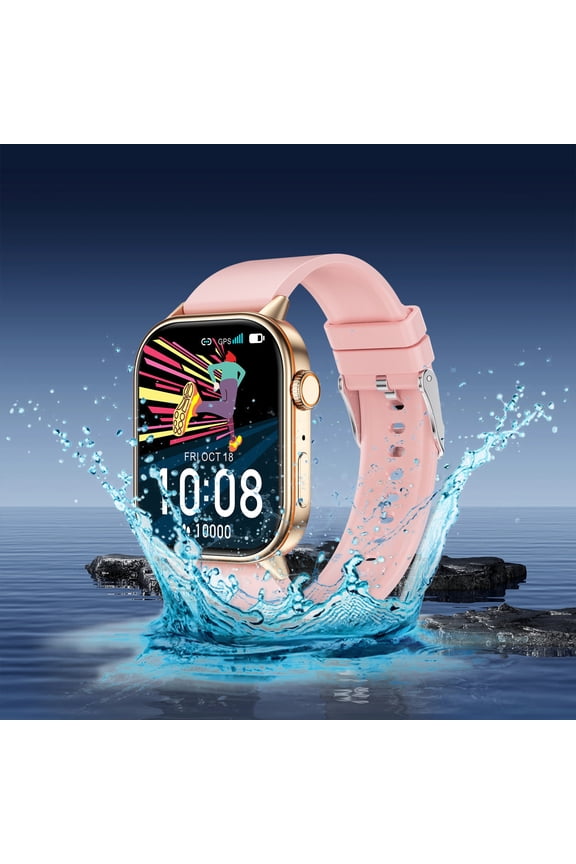 GPS Enabled Slim Sports Smartwatch, Lightweight Fitness Tracker with Accurate Location Tracking, Heart Rate Monitor and Multi-Sport Modes for Running, Cycling and Outdoor Training