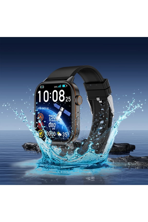 GPS Enabled Slim Sports Smartwatch, Lightweight Fitness Tracker with Accurate Location Tracking, Heart Rate Monitor and Multi-Sport Modes for Running, Cycling and Outdoor Training