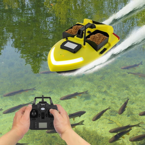 GPS Fishing Bait Boat, Remote Control Bait Boat, Remote Control Fish Bait Boat for Fishing