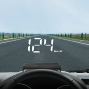 GPS HUD - 4.92"x3.35"x1.73" Universal Head Up Display with Speedometer, Overspeed Alert Driving Direction and Fault Reader for All Vehicles