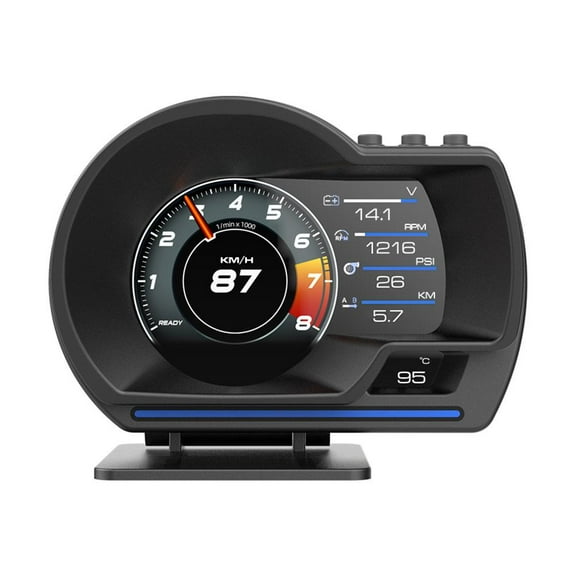 GPS HUD Gauge Head Up Car Digital Display Speedometer Turbo Alarm RPM Temp H2N2
