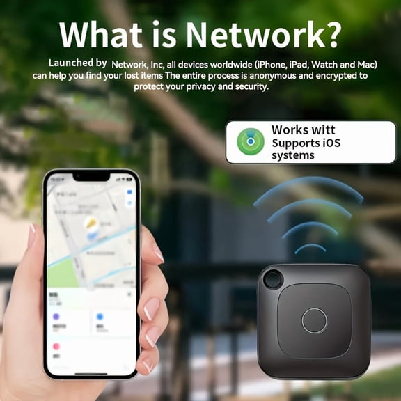 GPS Item Tracker, Real-Time Location Sharing & Anti-Lost Alarm, Compact & Portable, Long Battery Life, Compatible With IOS Find My, 1-4 pcs, Ideal For Keys, Wallets & More
