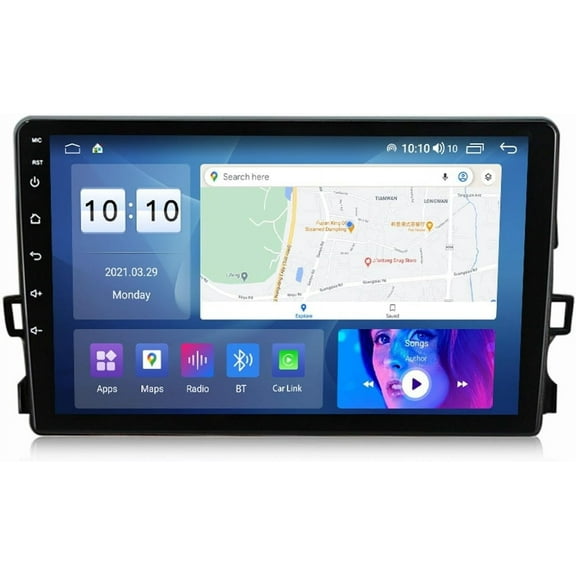 GPS Navigation for T-Oyota Auris 2006-2011, Car Radio Stereo 9 Inch Screen Multimedia Player, Android 12 Radio Video Stereo Player System with 4G 5G WIFI Carplay SWC M600S 8 core 6+128GB