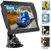 GPS Navigation for Truck Car, 9 inch Trucker GPS for Semi Truck 2024 Map, GPS Truck Drivers Commercial, GPS Navigation System for Trucks, Free Lifetime Map Updates, Spoken Driver Alerts