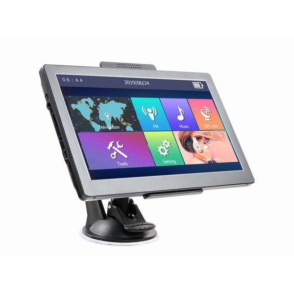 GPS Navigation for Car, 7 inch Touch Screen Car GPS 8GB HD Navigator for Car Truck HGV LGV Lorry Black Lifetime map Free Update