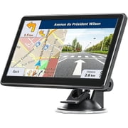 GPS Navigator for Car Truck RV, 7 Inch Touch Screen, Latest 2025 Maps for Car GPS, Support Voice Turn-by-Turn Guidance, Speed and Red Light Warning, Custom Truck Routing