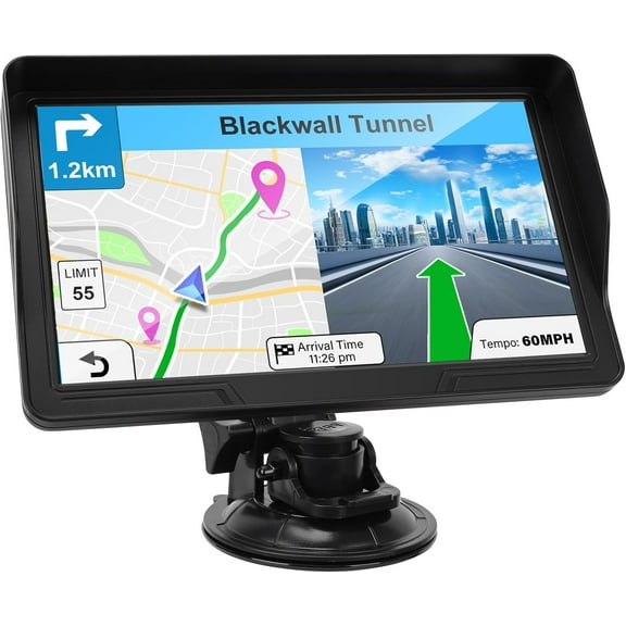 GPS Navigator for Car Truck RV - 9 Inch HD Navigation System with 2025 Maps, Free Lifetime Updates, Custom Truck Routing, Speed Camera Alerts, Day/Night Mode