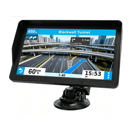 GPS Navigator for Car Truck RV, 9-Inch HD Touchscreen GPS for Car with 2026 Maps Free Lifetime Updates, Voice Turn-by-Turn Guidance, Custom Truck Routing, Speed & Red Light Camera Alerts