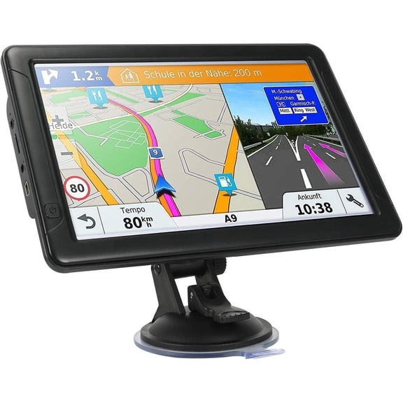 GPS Navigator for Car Truck RV,Latest 2026 Map 9" Touch Screen Car GPS
