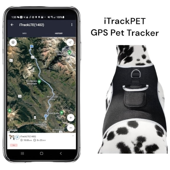 GPS Pet Locator Collar Mounted Waterproof GSM Dog/Cat Tracking Device Size:XL