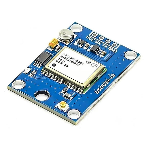 GPS Receiver Module, 3V-5V Power with External Antenna, for Precise Location Tracking in DIY Electronics