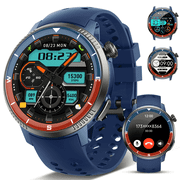 BTOOTOS Smart Watch(Answer/Make Call), Smartwatch for Men Women, 1.43"HD AMOLED Display, Fitness watch with 170+ Sport Modes, IP68 Waterproof/Pedometer/Sleep Monitor, Activity Tracker for Android iOS