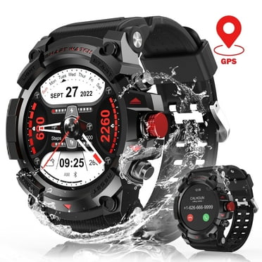 AUOSHI Outdoor GPS Smart Watch for Men, Bluetooth Call, 1.39" HD Screen, 100+ Sports Modes, Long Battery Life, IP67 Waterproof, Fitness Tracker for Hiking, Cycling & Running