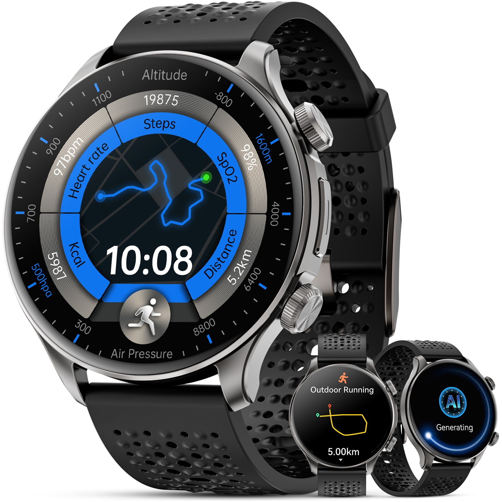 GPS Smart Watches for Men (Answer/Make Call), 1.60